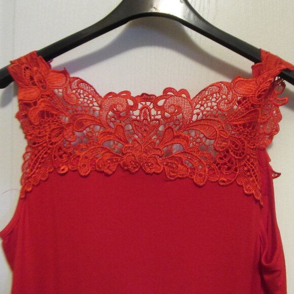 Ladies New with tags  Tank Top Red As Is - Picture 6 of 9